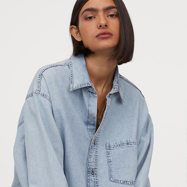 La chemise denim oversize